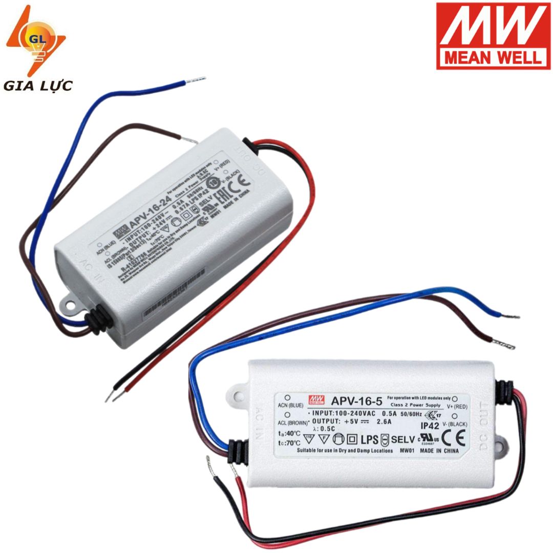 Nguồn Led Driver Meanwell APV-16-5