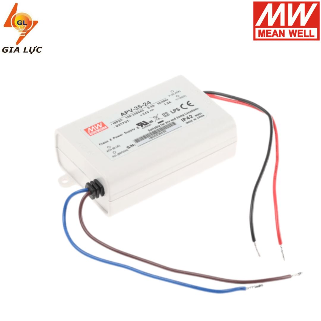 Nguồn LED Driver Meanwell APV-35-36 (36W 36V 1A)