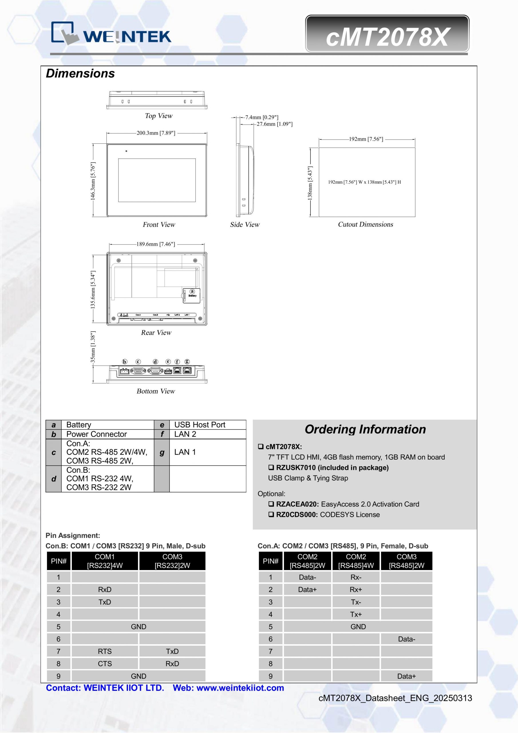 Weintek cMT2078X